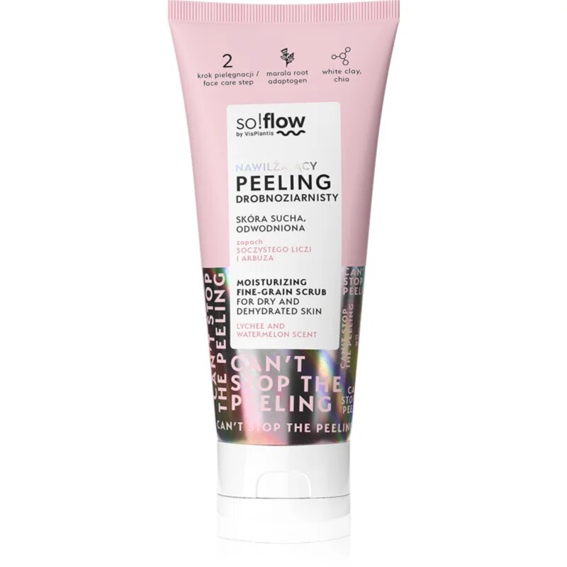 so!flow Moisturizing Face Peeling čisticí tělový peeling 75 ml