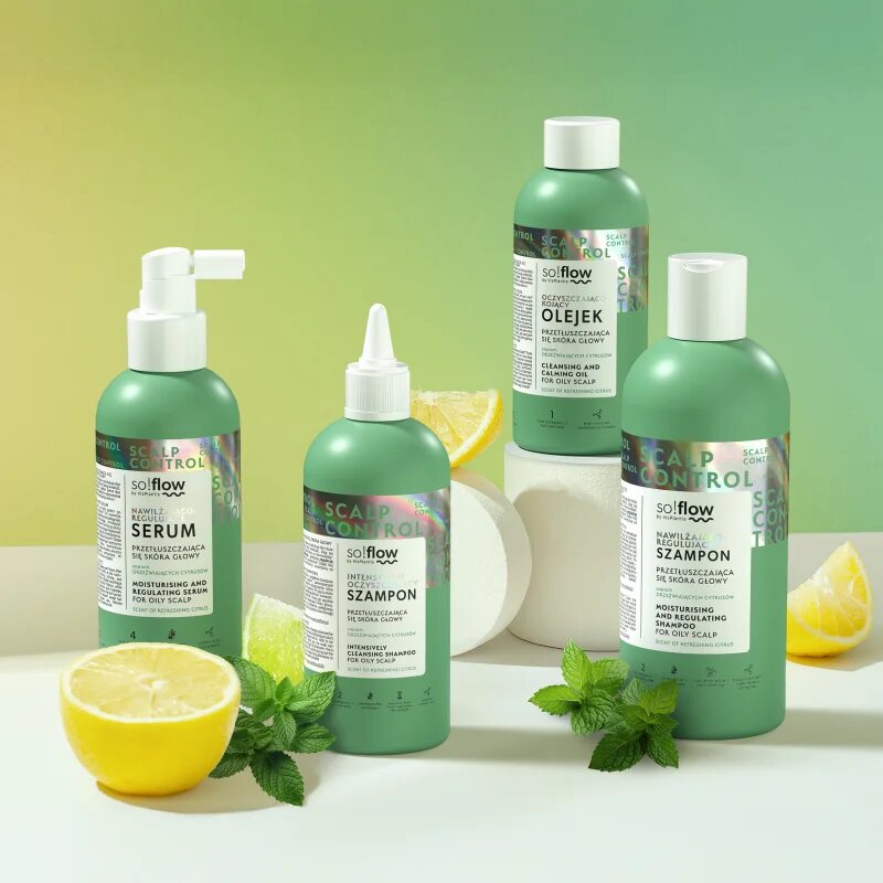 so!flow Oily Scalp Cleansing and Calming Oil čisticí olej pro mastnou pokožku hlavy 150 ml
