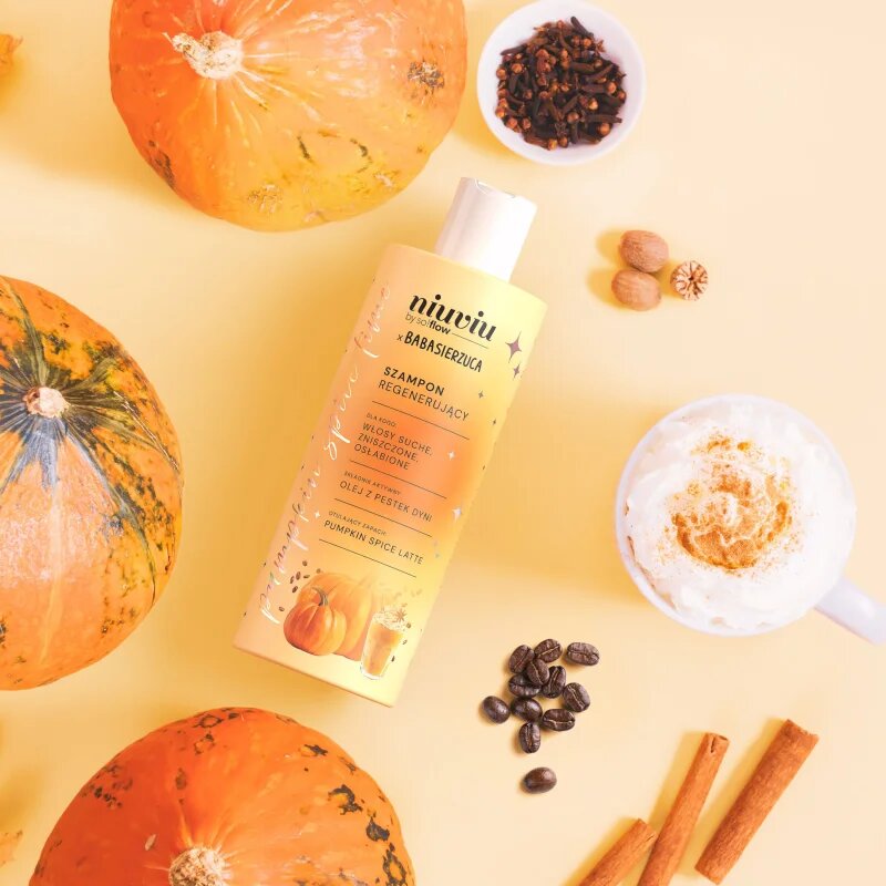 so!flow Pumpkin Time Regenerating Shampoo regenerační šampon pro suché a oslabené vlasy 300 ml