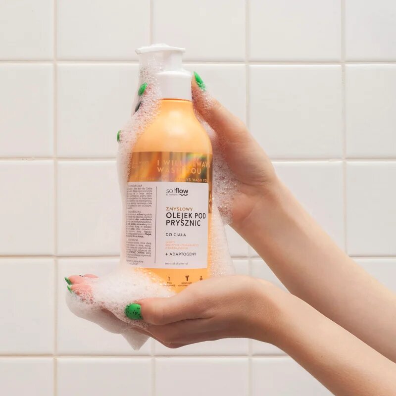 so!flow Sensual Shower Oil sprchový olej pro suchou pokožku Orange with Cardamom 400 ml