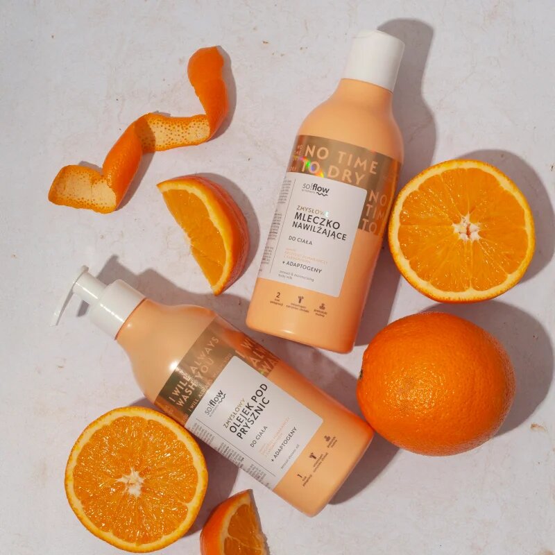 so!flow Sensual Shower Oil sprchový olej pro suchou pokožku Orange with Cardamom 400 ml