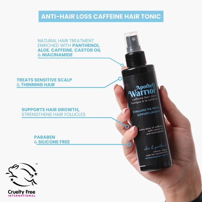 Soaphoria ApotheQ Warrior Caffeine Tonic vlasové tonikum proti vypadávání vlasů 250 ml