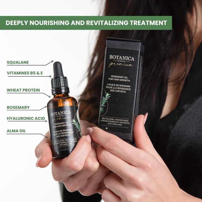 Soaphoria Botanica Slavica Rosemary Oil výživný olej na vlasy a vlasovou pokožku 50 ml