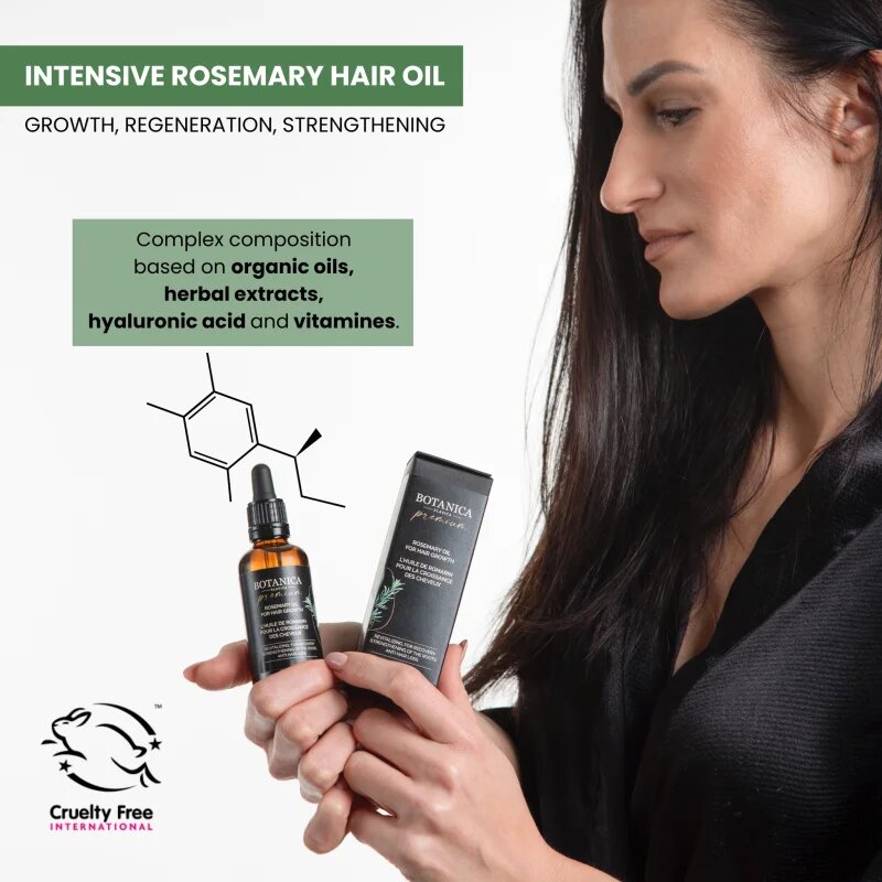Soaphoria Botanica Slavica Rosemary Oil výživný olej na vlasy a vlasovou pokožku 50 ml