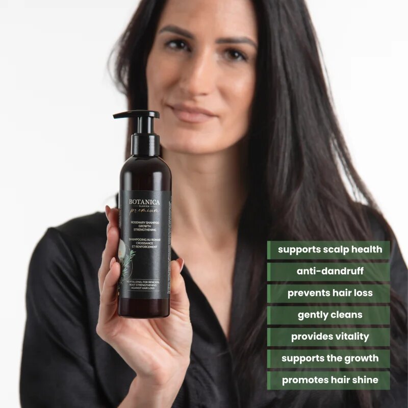 Soaphoria Botanica Slavica Rosemary Shampoo intenzivní šampon pro růst vlasů a posílení od kořínků 250 ml