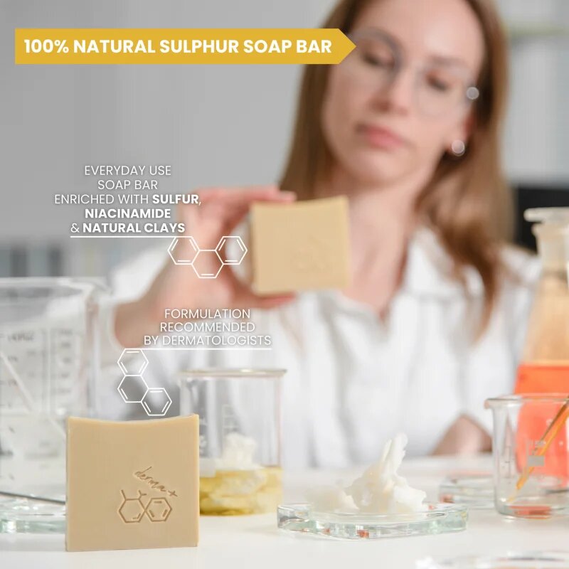 Soaphoria Dermacare+ Sulphur sírové mýdlo pro hloubkové čištění 125 g