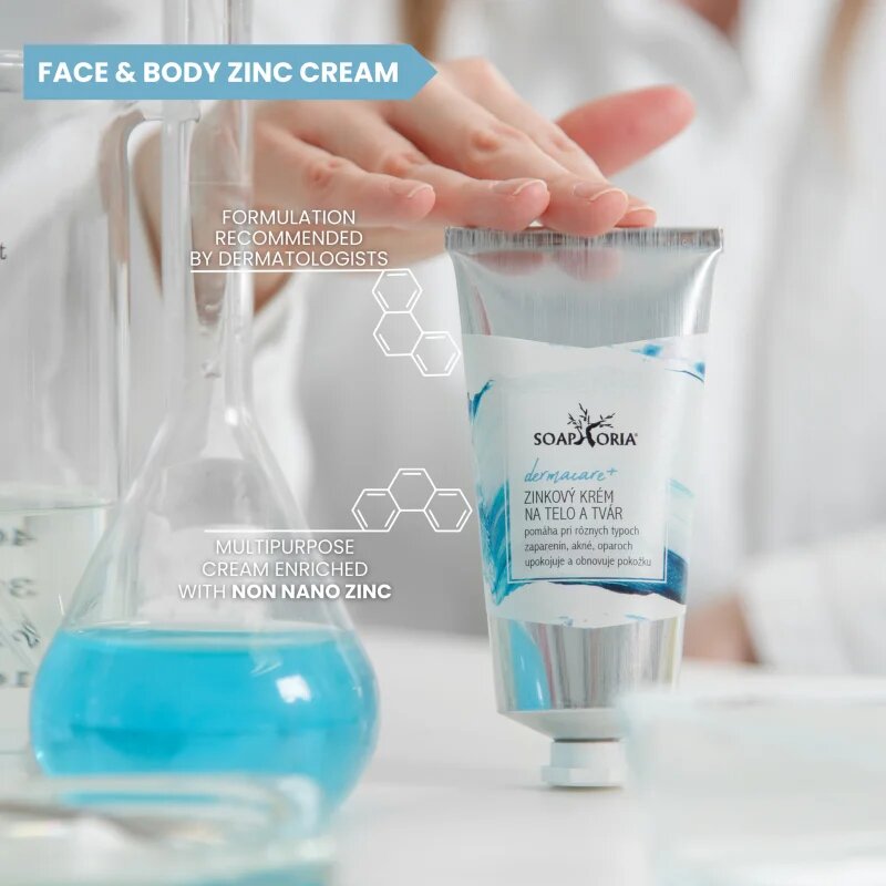 Soaphoria Dermacare+ Zinc regenerační krém na tělo a obličej 75 ml