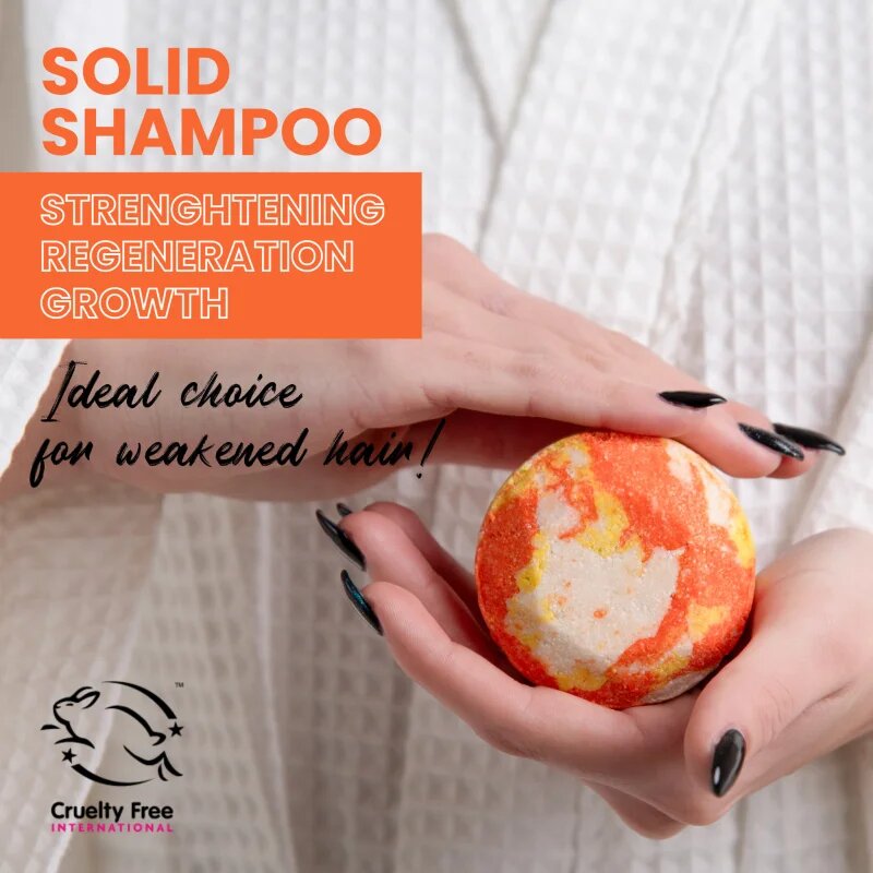 Soaphoria Hair Care Solid Shampoo organický tuhý šampon pro růst vlasů a posílení od kořínků 80 g