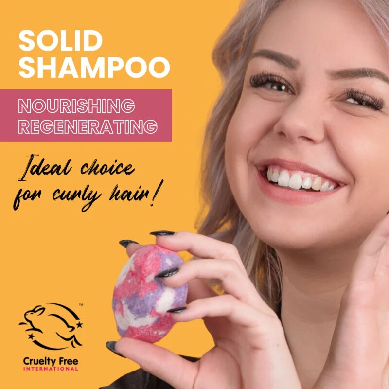 Soaphoria Hair Care Solid Shampoo organický tuhý šampon pro vlnité a kudrnaté vlasy 80 g