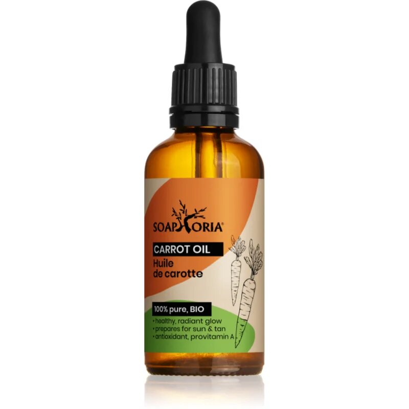 Soaphoria Organic Carrot Oil vyživující mrkvový olej na obličej tělo a vlasy 50 ml