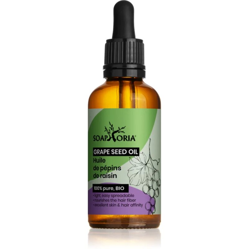 Soaphoria Organic Grape Seed Oil hroznový olej pro vypnutí pleti 50 ml