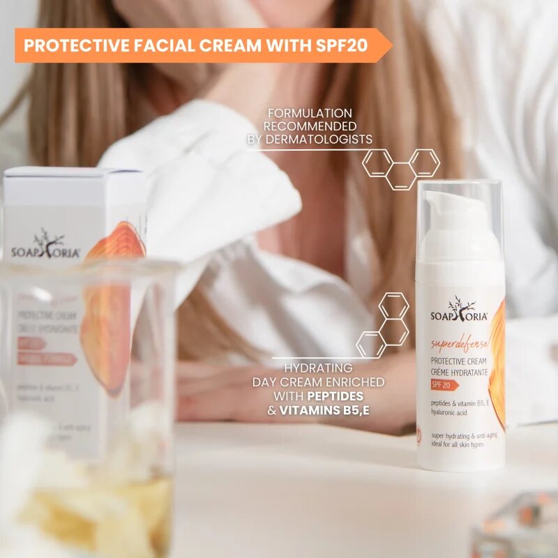 Soaphoria SuperDefense hydratační a ochranný krém s peptidy SPF 20 50 ml