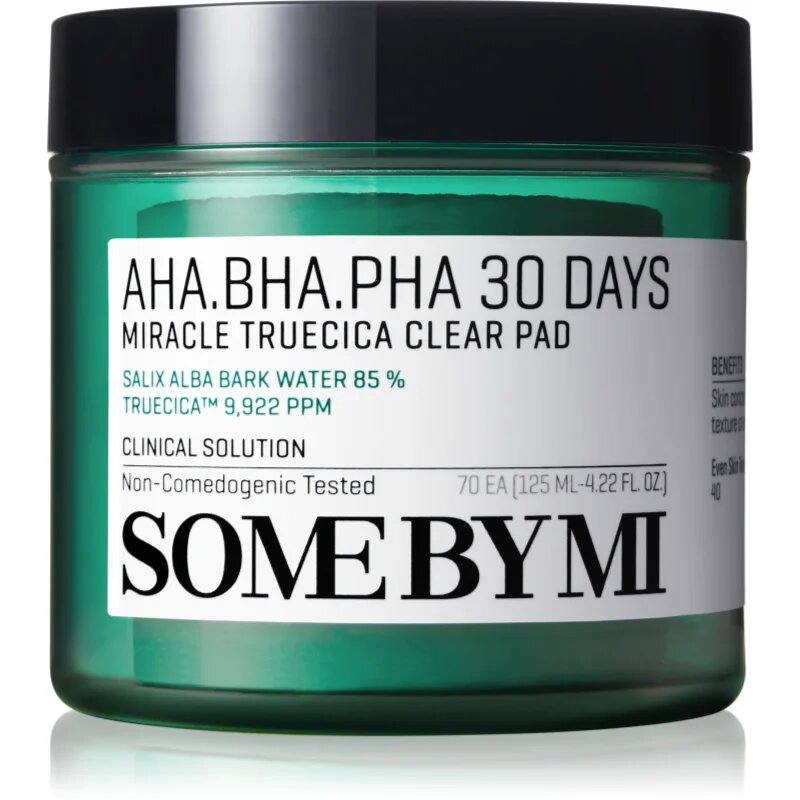 Some By Mi AHA∙BHA∙PHA 30 Days Miracle Truecica Clear Pad čisticí tampónky pro problematickou pleť akné 70 ks