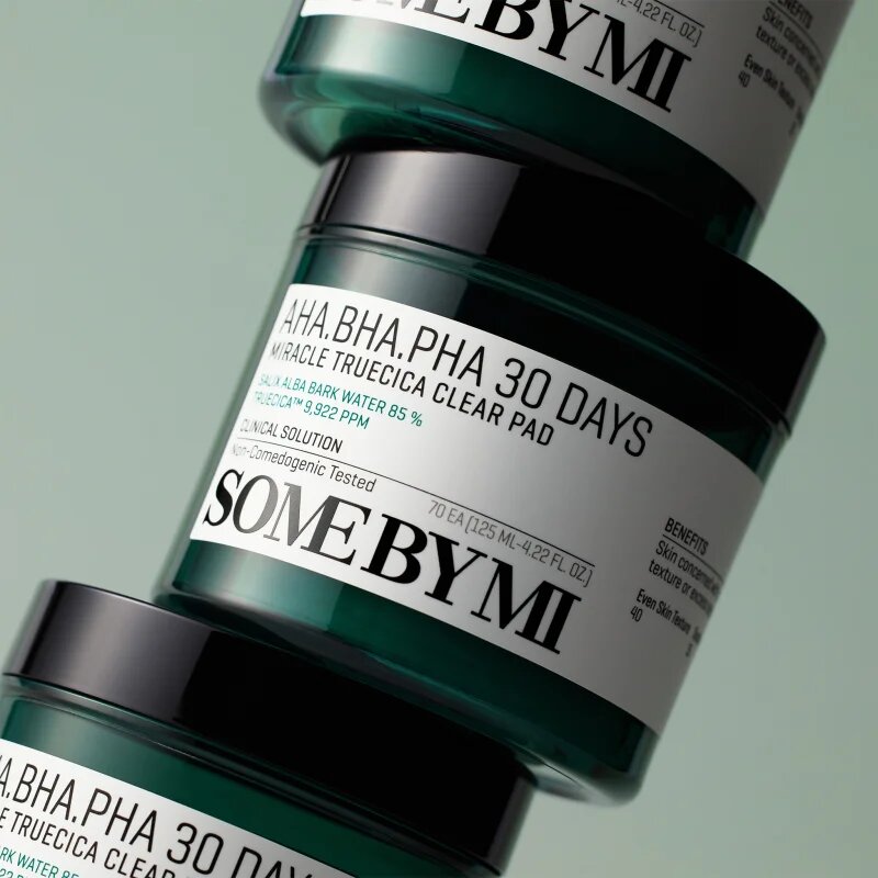Some By Mi AHA∙BHA∙PHA 30 Days Miracle Truecica Clear Pad čisticí tampónky pro problematickou pleť akné 70 ks