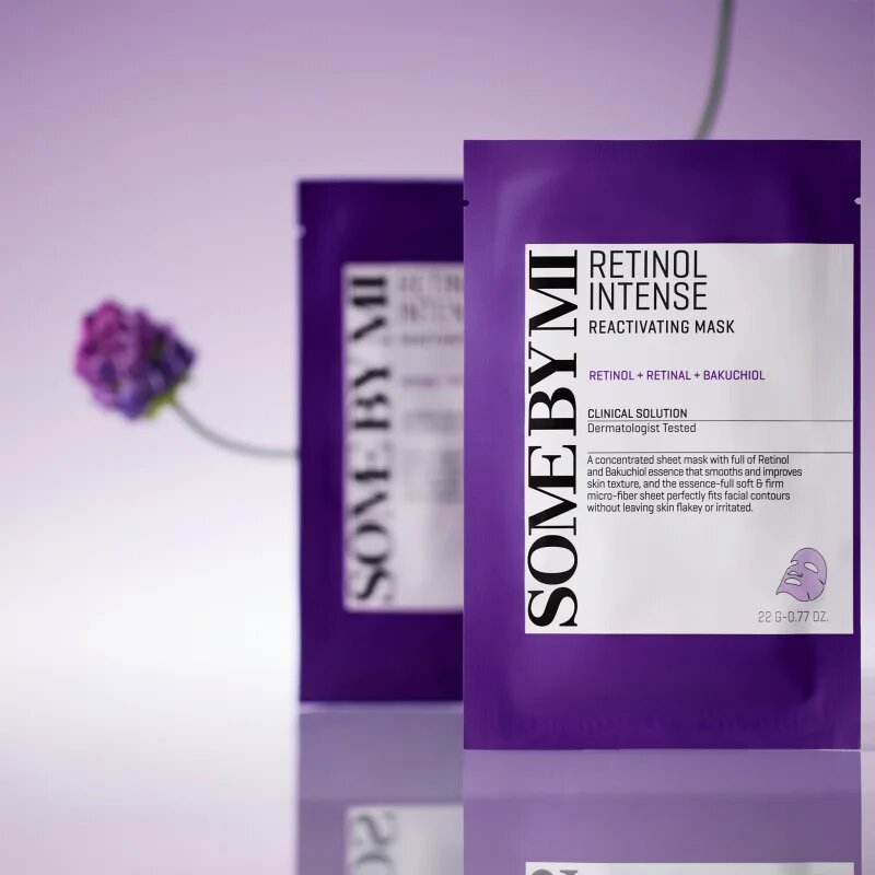 Some By Mi Retinol Intense Reactivating Mask protivrásková plátýnková maska pro zralou pleť 22 g