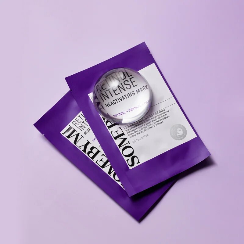 Some By Mi Retinol Intense Reactivating Mask protivrásková plátýnková maska pro zralou pleť 22 g