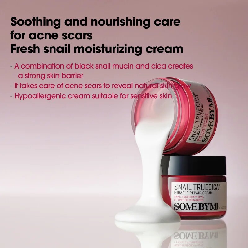 Some By Mi Snail Truecica Miracle Repair Cream zklidňující a hydratační krém 60 g