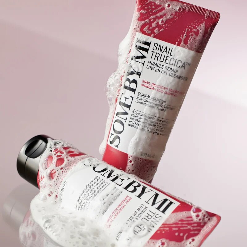 Some By Mi Snail Truecica Miracle Repair Low pH Cel Cleanser zklidňující čisticí gel pro mastnou a problematickou pleť 100 ml