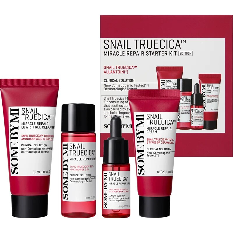 Some By Mi Snail Truecica Miracle Repair Starter Kit dárková sada pro citlivou pleť se sklonem k akné
