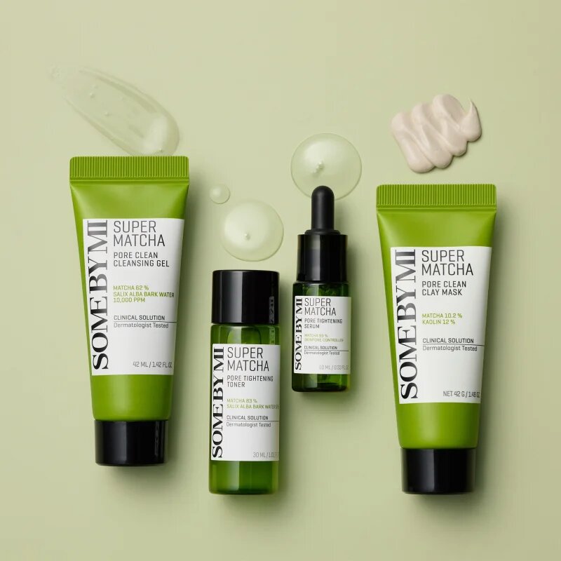Some By Mi Super Matcha Pore Care Starter Kit dárková sada pro stažení pórů a matný vzhled pleti
