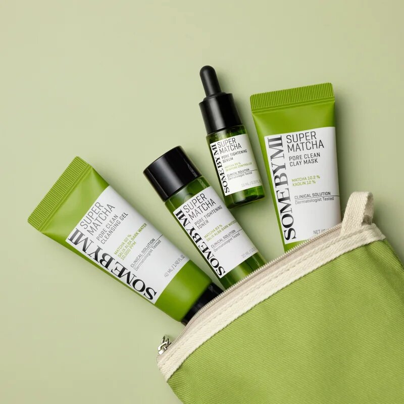 Some By Mi Super Matcha Pore Care Starter Kit dárková sada pro stažení pórů a matný vzhled pleti
