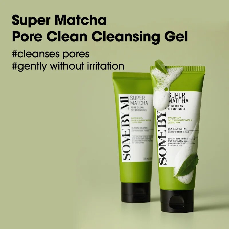 Some By Mi Super Matcha Pore Clean Cleansing Gel jemný čisticí gel na rozšířené póry 100 ml