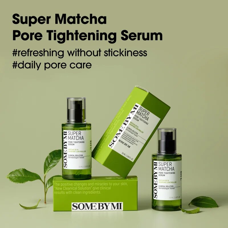Some By Mi Super Matcha Pore Tightening Serum zklidňující sérum proti lesknutí pleti a rozšířeným pórům 50 ml