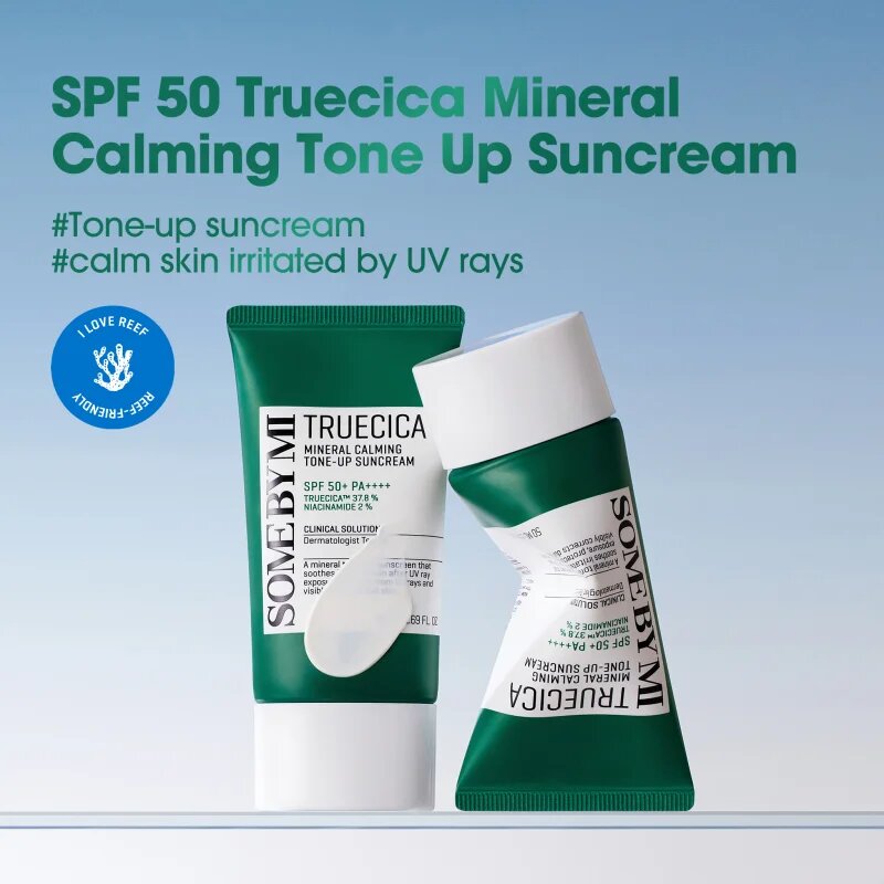 Some By Mi Truecica Mineral Calming Tone-up Suncream zklidňující minerální ochranný krém SPF 50+ 50 ml