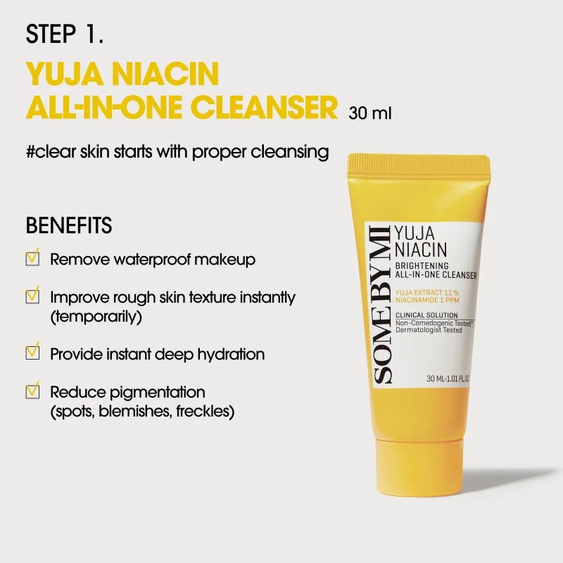 Some By Mi Yuja Niacin Anti Blemish Starter Kit cestovní sada pro sjednocení barevného tónu pleti