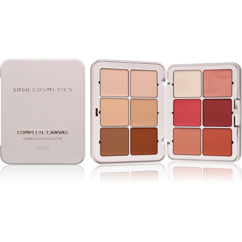 SOSU Cosmetics Complete Canvas Complexion Palette multifunkční paleta na obličej odstín Light 26.4 g