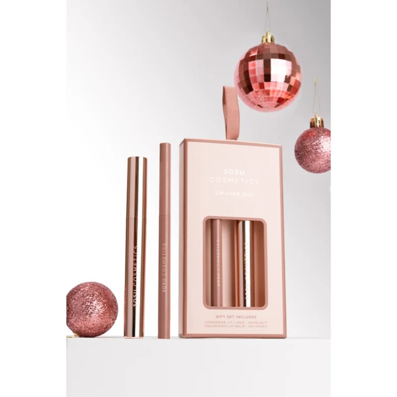SOSU Cosmetics Lip Luxe Duo dárková sada na rty odstín Nude