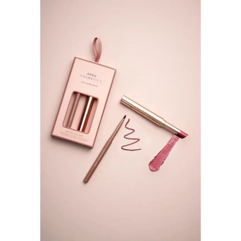 SOSU Cosmetics Lip Luxe Duo dárková sada na rty odstín Pink