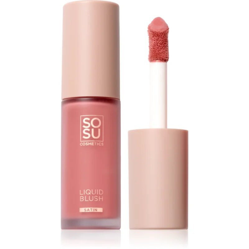 SOSU Cosmetics Liquid Blush Satin tekutá tvářenka odstín Dusk 9 ml