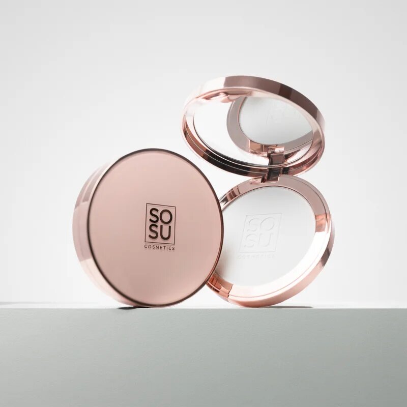 SOSU Cosmetics Sheer Silk Pressed Powder transparentní pudr 9 g