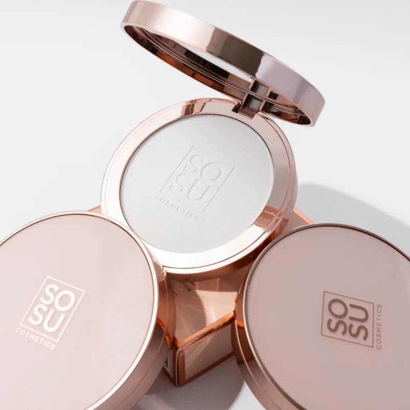 SOSU Cosmetics Sheer Silk Pressed Powder transparentní pudr 9 g