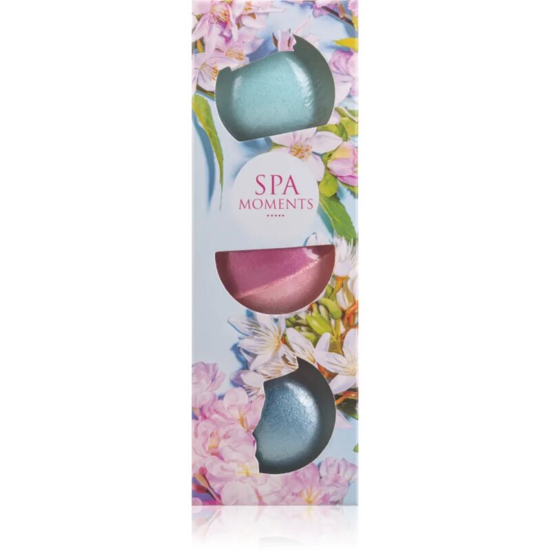 Spa Moments Fizzy Bath Bombs Shea Butter šumivé koule do koupele s bambuckým máslem