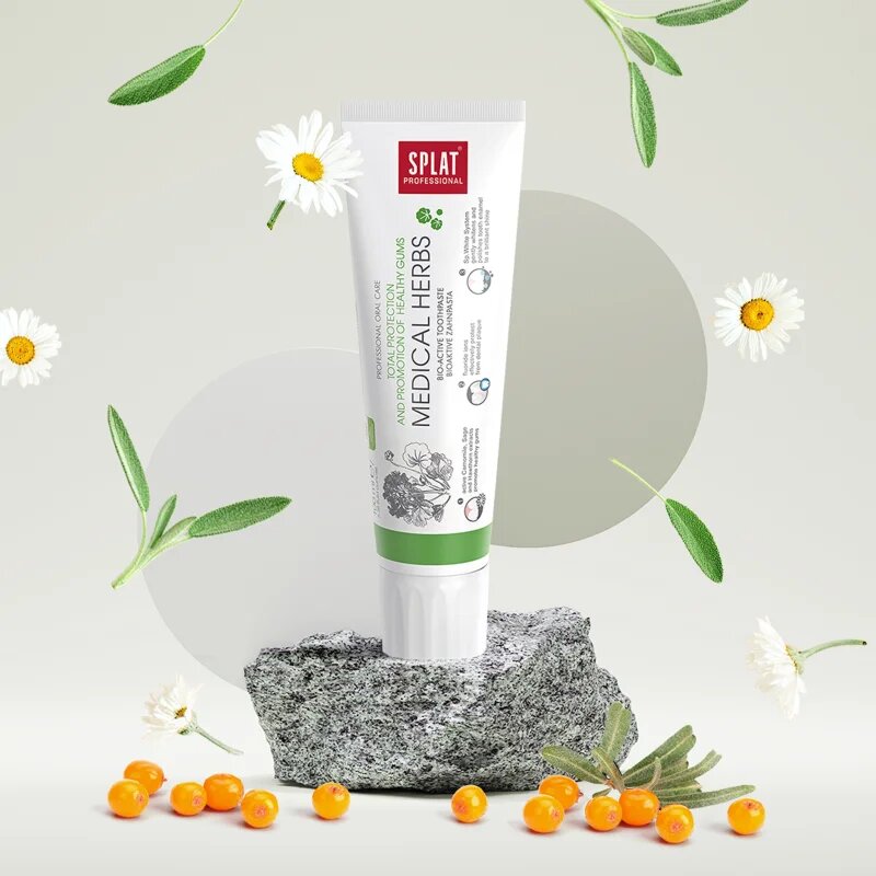 Splat Professional Medical Herbs bioaktivní zubní pasta pro ochranu zubů a dásní 100 g