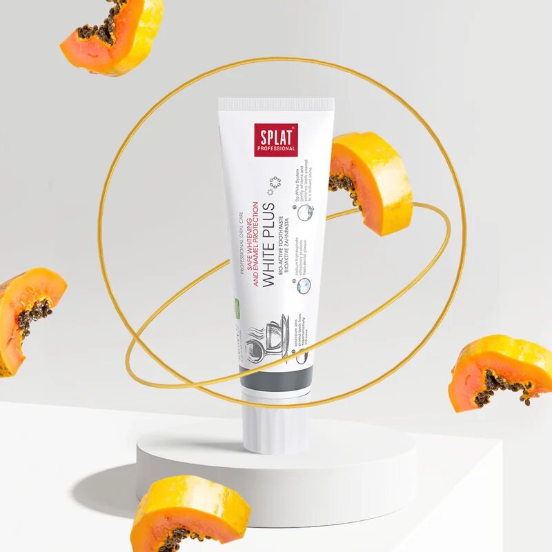 Splat Professional White Plus bioaktivní zubní pasta pro šetrné bělení a ochranu zubní skloviny 100 ml