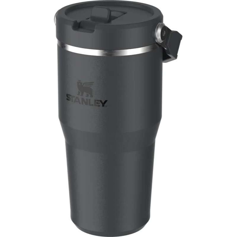 Stanley IceFlow™ Flip Straw Tumbler nerezová láhev na vodu Black 2.0 590 ml