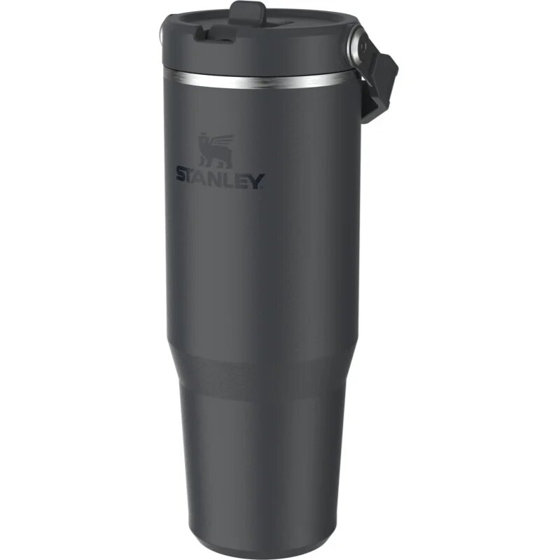Stanley IceFlow™ Flip Straw Tumbler nerezová láhev na vodu Black 2.0 890 ml