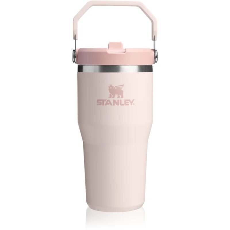 Stanley IceFlow™ Flip Straw Tumbler nerezová láhev na vodu Rose Quartz 600 ml