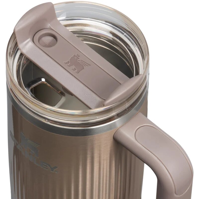 Stanley Quencher H2.O FlowState™ Fluted Tumbler nerezový tumbler s brčkem střední Pale Gold Shine 1 ks