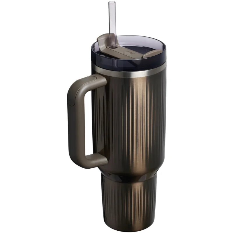 Stanley Quencher H2.O FlowState™ Fluted Tumbler nerezový tumbler s brčkem velký Gunmetal Shine 1 ks