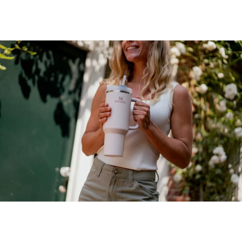 Stanley Quencher H2.O FlowState™ Tumbler nerezový tumbler s brčkem velký Rose Quartz 1 ks