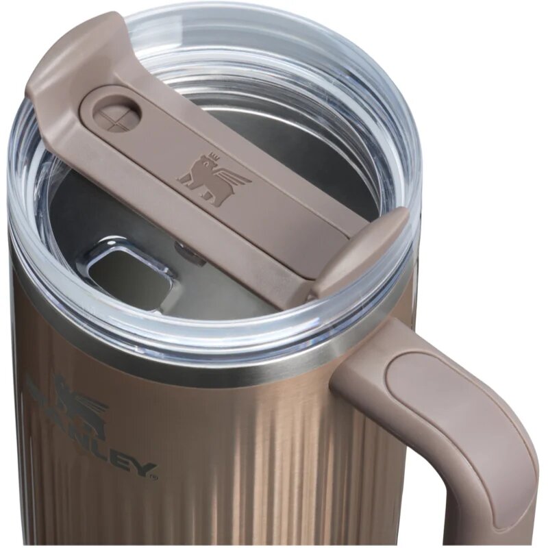 Stanley Quencher H2.O Fluted Tumbler nerezový tumbler s brčkem velký Pale Gold Shine 1 ks