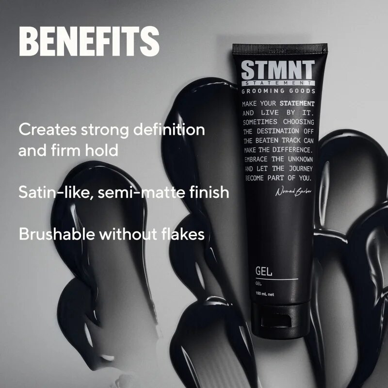 STMNT Nomad Barber Gel stylingový gel pro fixaci a tvar 150 ml