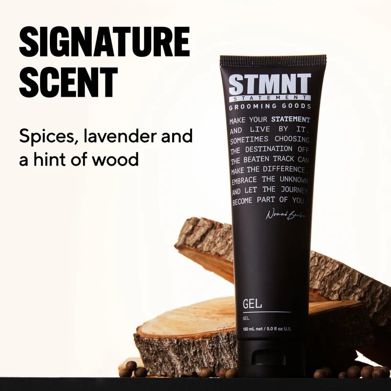 STMNT Nomad Barber Gel stylingový gel pro fixaci a tvar 150 ml