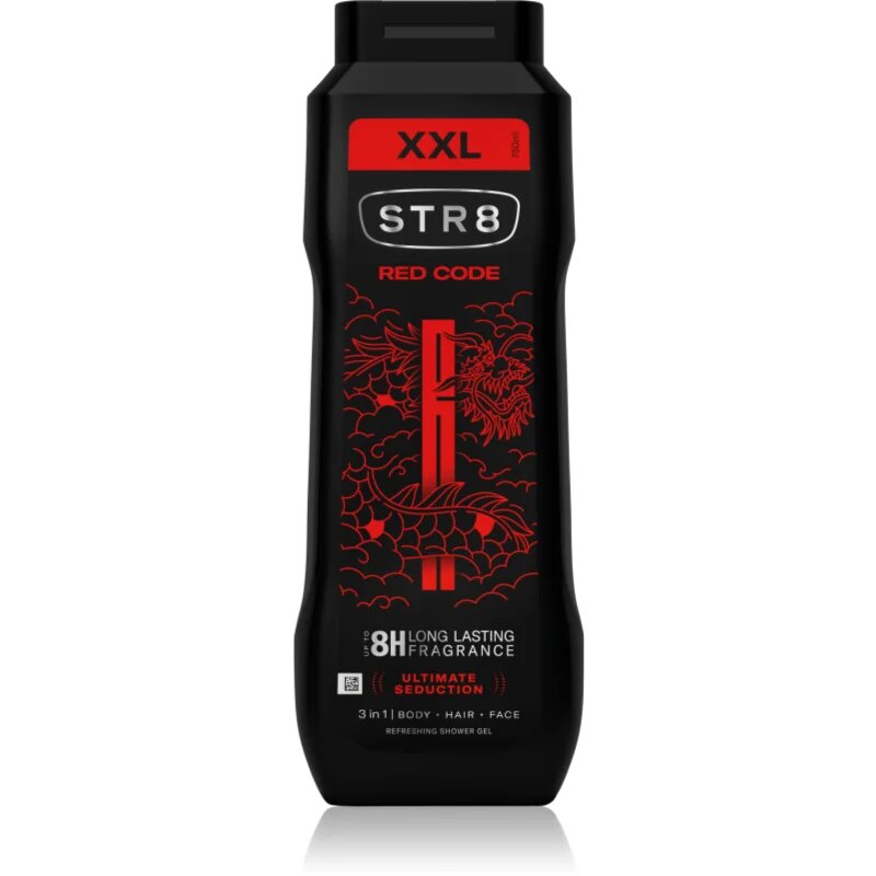 STR8 Red Code Shower Gel sprchový gel 3 v 1 pro muže 750 ml