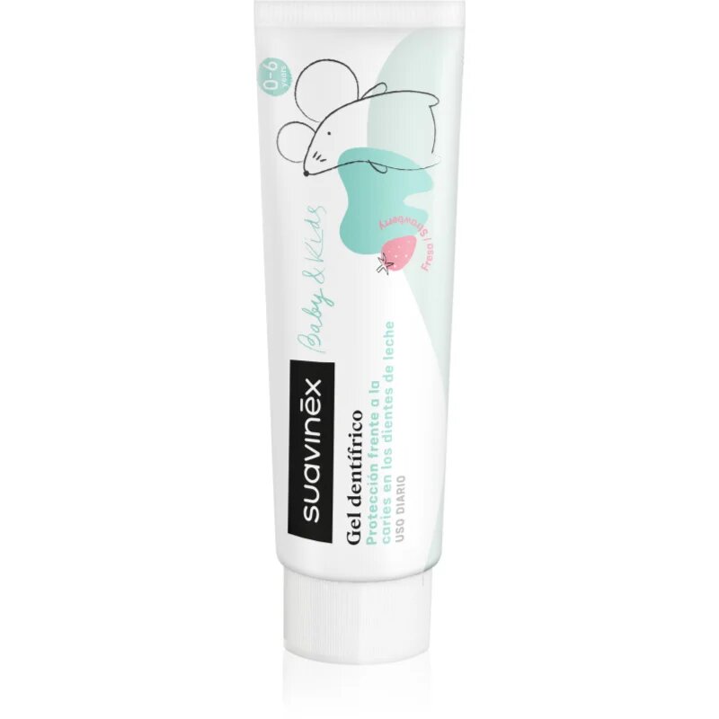 Suavinex Baby & Kids dětská zubní pasta s jahodovou příchutí 50 ml