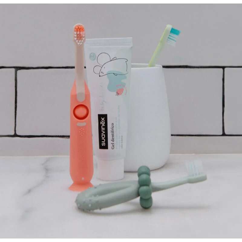 Suavinex Baby & Kids My First Dental Care Set dárková sada pro miminka a děti Blue